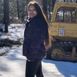 Purple A.N.A winter coat